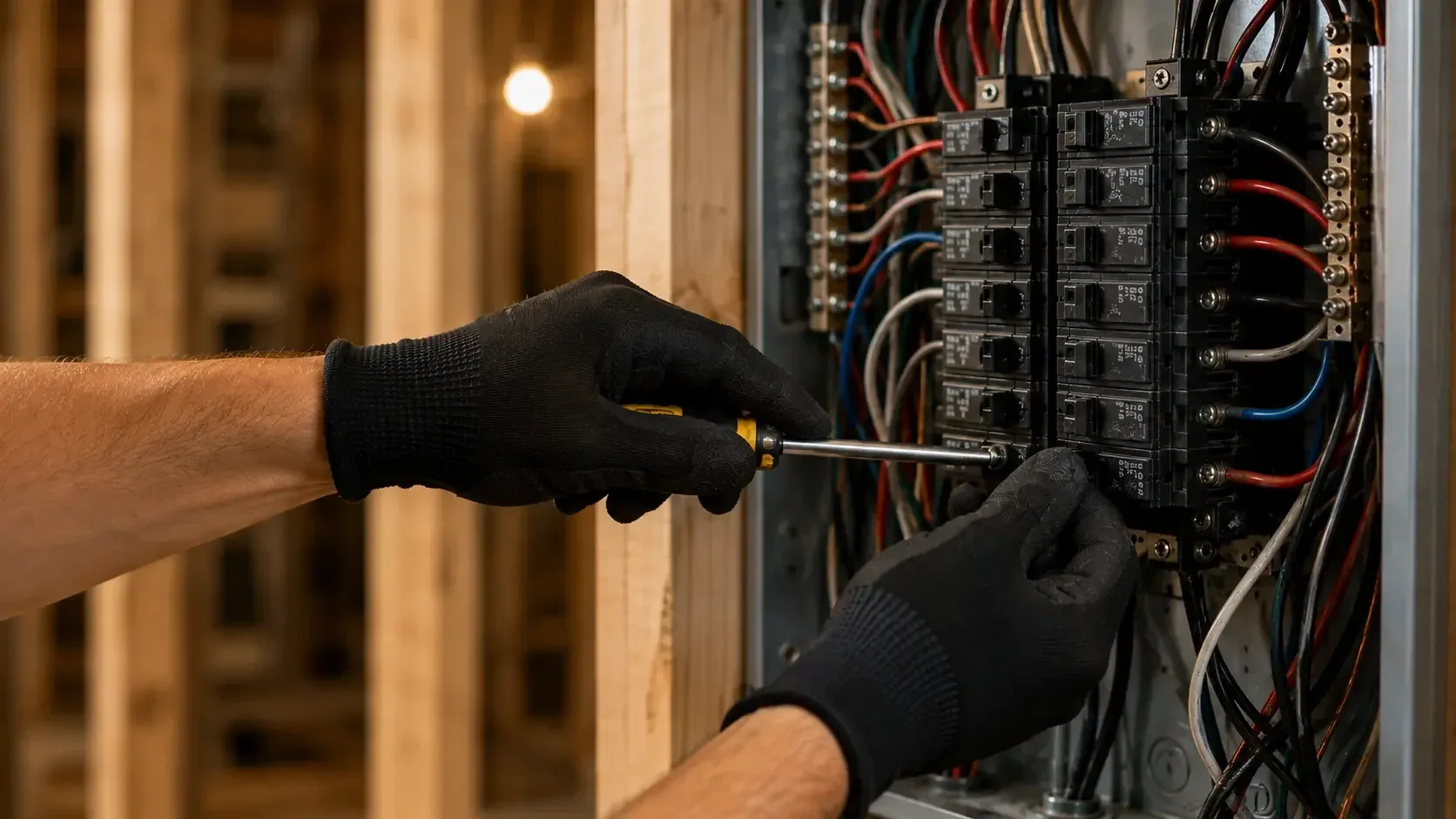 200 amp electrical panel upgrade in Markham home